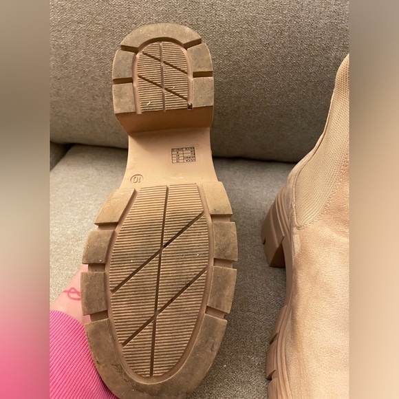 Chunky Block Heel Platform Ankle Booties - Picture 5 of 5